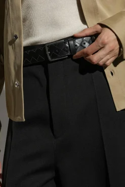 Bottega Veneta BLACK Leather belt