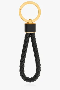 Bottega Veneta BLACK Leather keyring