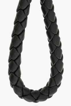 Bottega Veneta BLACK Leather keyring
