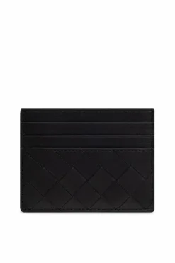 Bottega Veneta BLACK Leather card wallet