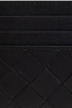 Bottega Veneta BLACK Leather card wallet