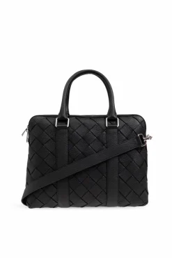 Bottega Veneta BLACK Leather briefcase