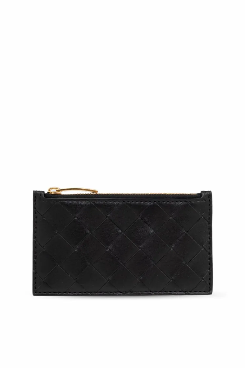 Bottega Veneta BLACK Leather card case