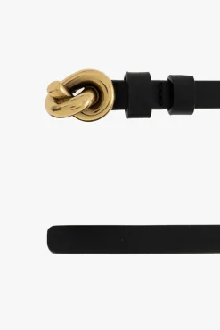 Bottega Veneta BLACK Leather belt