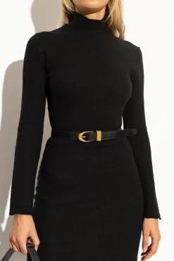 Bottega Veneta BLACK Leather belt