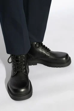 Bottega Veneta BLACK Leather shoes `Haddock`
