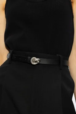 Bottega Veneta BLACK Leather belt