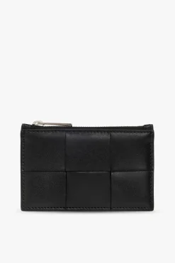 Bottega Veneta BLACK Leather card holder