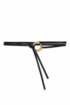 Bottega Veneta BLACK Leather Belt