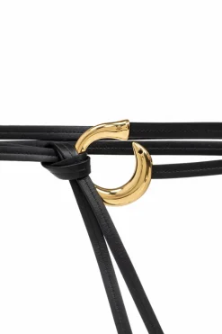 Bottega Veneta BLACK Leather Belt