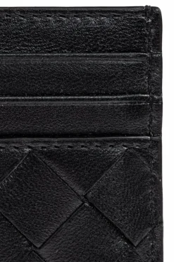 Bottega Veneta BLACK Leather card holder