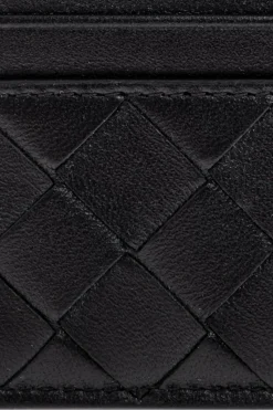 Bottega Veneta BLACK Leather card holder