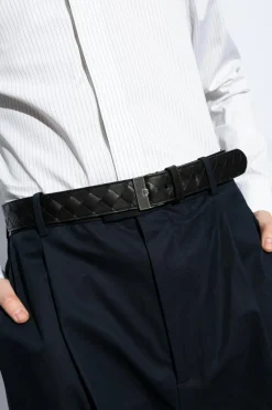 Bottega Veneta BLACK Leather belt