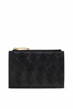 Bottega Veneta BLACK Leather card holder