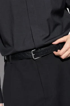 Bottega Veneta BLACK Leather belt