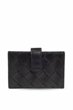 Bottega Veneta BLACK Leather card holder