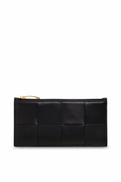 Bottega Veneta BLACK Leather card case