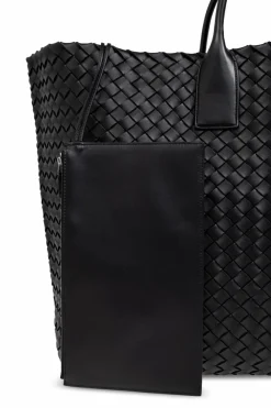 Bottega Veneta BLACK Leather bag Maxi Cabat