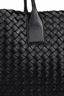 Bottega Veneta BLACK Leather bag Maxi Cabat