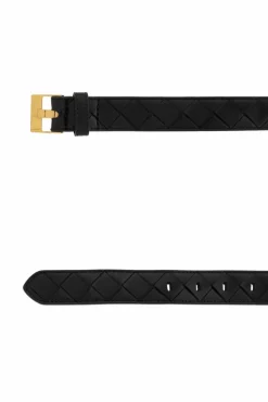 Bottega Veneta BLACK Leather belt