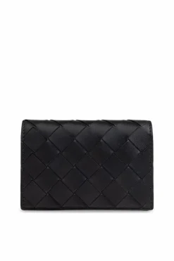 Bottega Veneta BLACK Leather card case