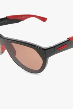 Bottega Veneta BLACK ‘Mitre Square’ sunglasses