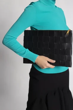Bottega Veneta BLACK 'Pouch' clutch