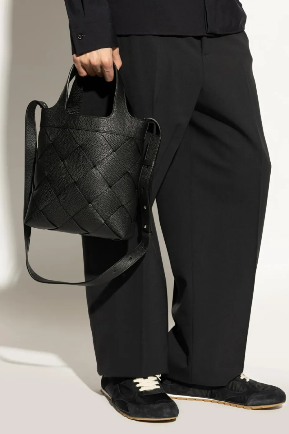 Bottega Veneta BLACK Shoulder bag `Diego Small`