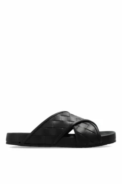 Bottega Veneta BLACK Tarik Slippers