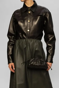 Bottega Veneta BLACK ‘The Mini Pouch’ shoulder bag