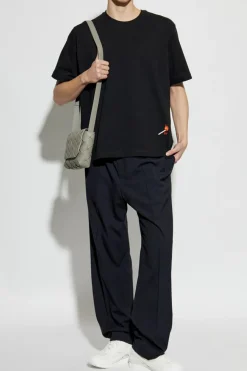 Bottega Veneta BLACK T-shirt with embroidery