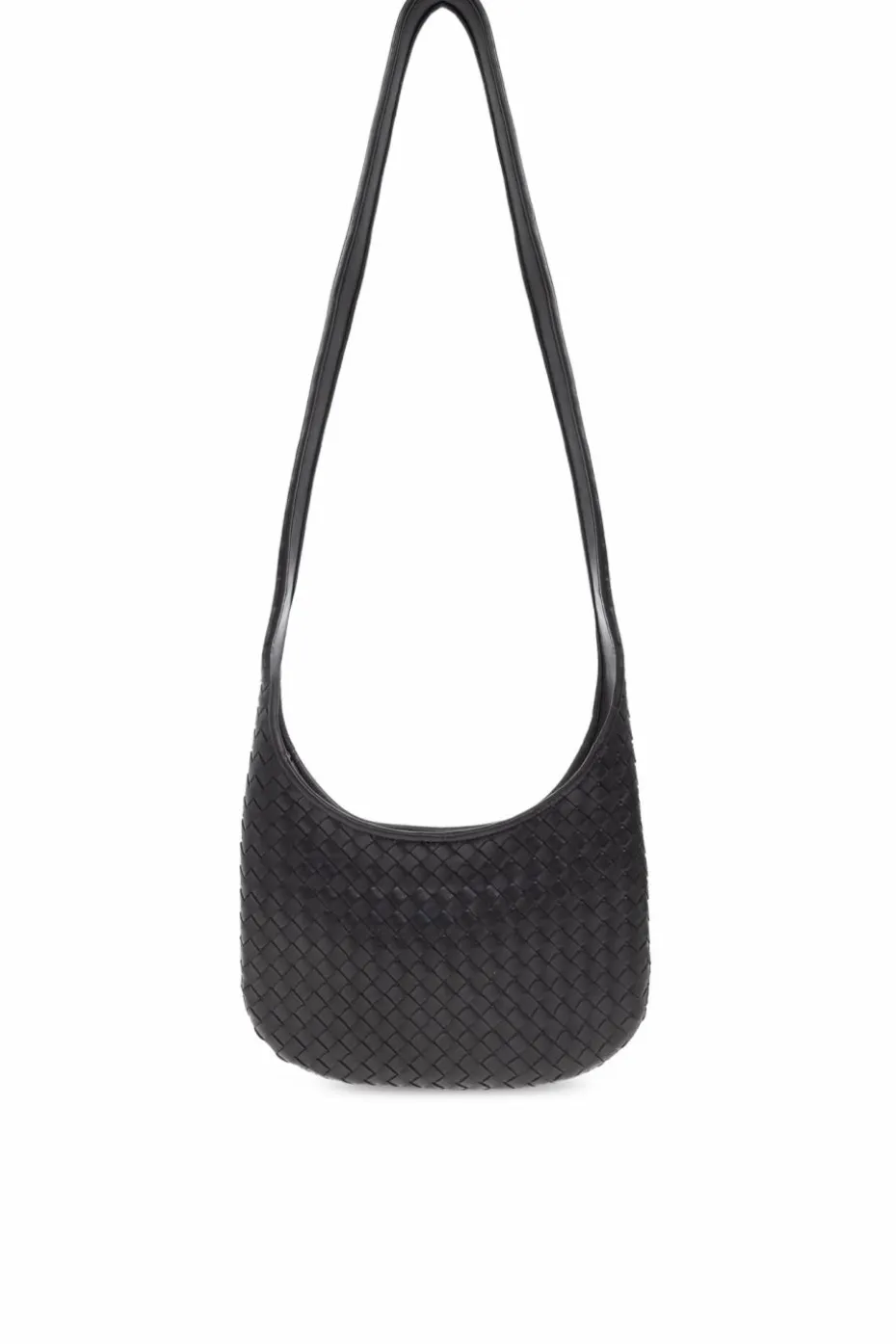 Bottega Veneta BLACK `Veneto Small` shoulder bag