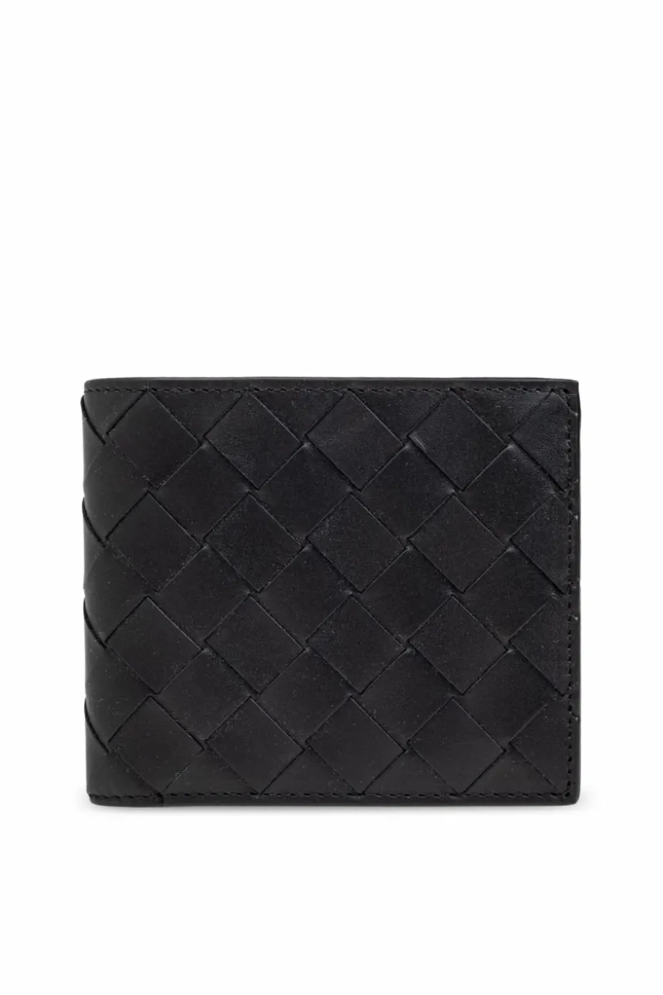 Bottega Veneta BLACK Wallet with weave