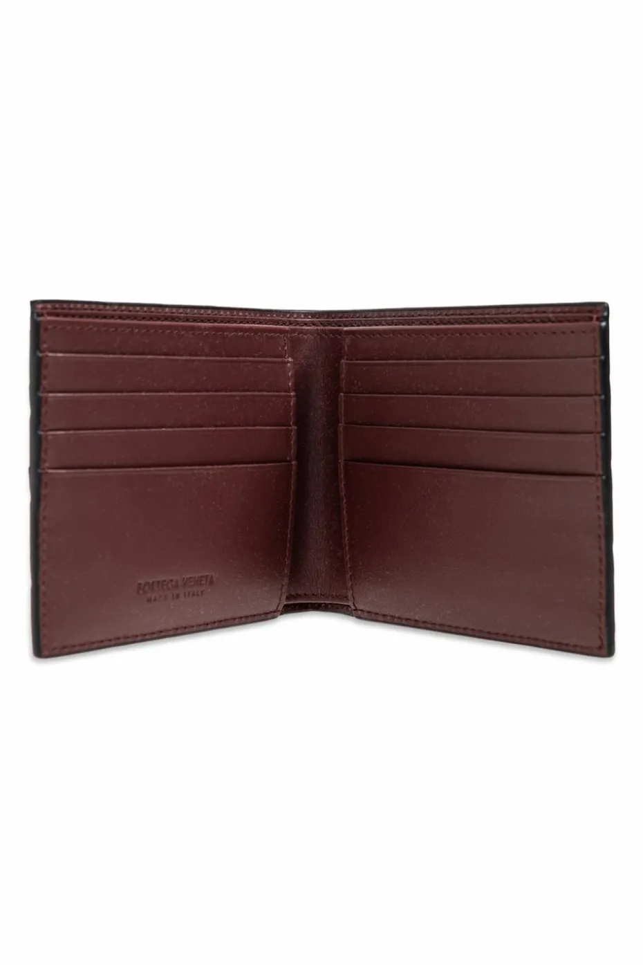 Bottega Veneta BLACK Wallet with weave
