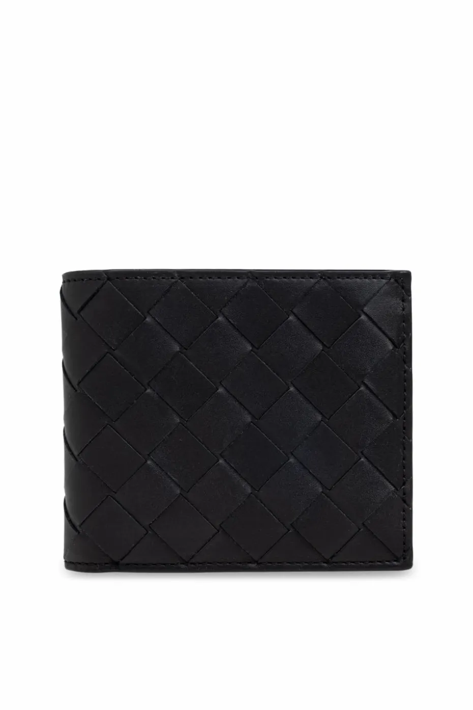 Bottega Veneta BLACK Wallet with weave