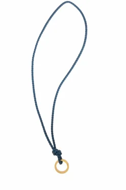 Bottega Veneta BLUE Lanyard with key ring