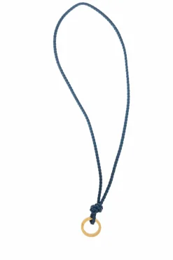 Bottega Veneta BLUE Lanyard with key ring