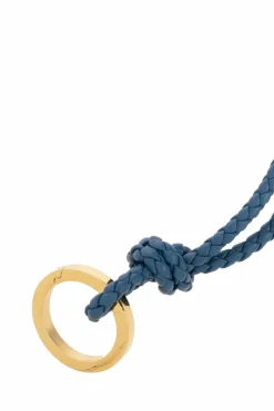 Bottega Veneta BLUE Lanyard with key ring
