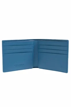 Bottega Veneta BLUE Leather folding wallet