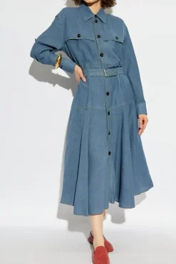Bottega Veneta BLUE Shirt dress