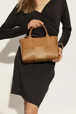 Bottega Veneta BROWN ‘Arco Mini’ shopper bag