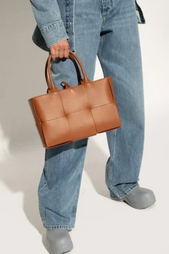 Bottega Veneta BROWN ‘Arco Small’ shopper bag
