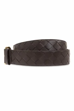 Bottega Veneta BROWN Belt with 'Intrecciato' weave