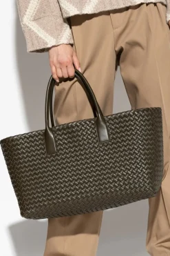 Bottega Veneta BROWN Bottega Veneta `Cabat Medium` Shopper Bag