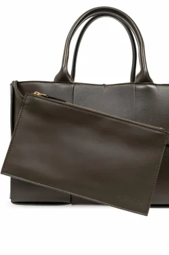 Bottega Veneta BROWN Bottega Veneta `Arco Small` Shopper Bag