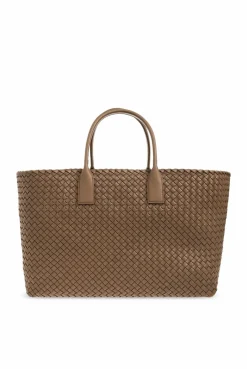 Bottega Veneta BROWN ‘Cabat Large’ shopper bag
