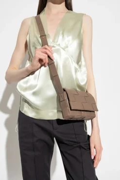Bottega Veneta BROWN ‘Cassette Mini’ shoulder bag