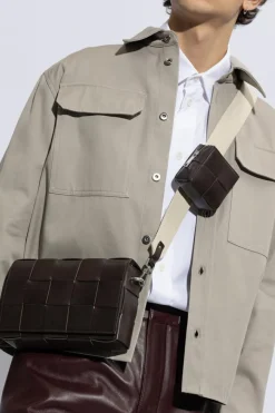 Bottega Veneta BROWN ‘Cassette Medium’ shoulder bag