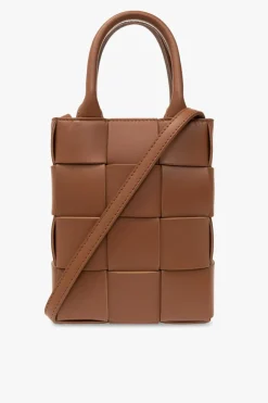 Bottega Veneta BROWN ‘Cassette Mini’ shoulder bag