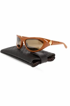 Bottega Veneta BROWN ‘Curve Sporty’ sunglasses